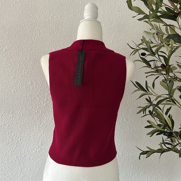 House of Harlow 1960 Ribbed Crop Top Size Large - Picture 4 of 6